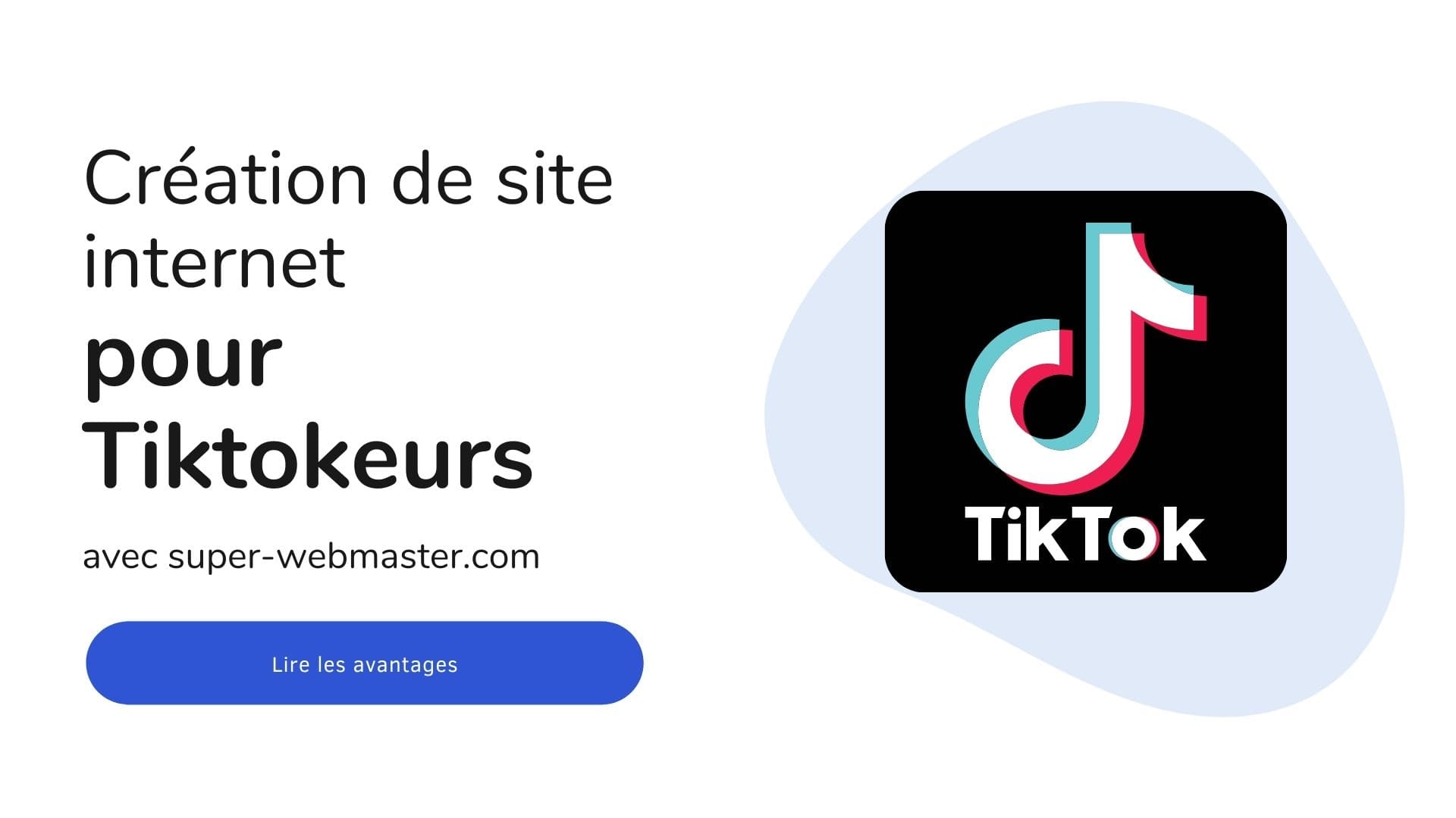 Création de site internet pour TikTokeurs