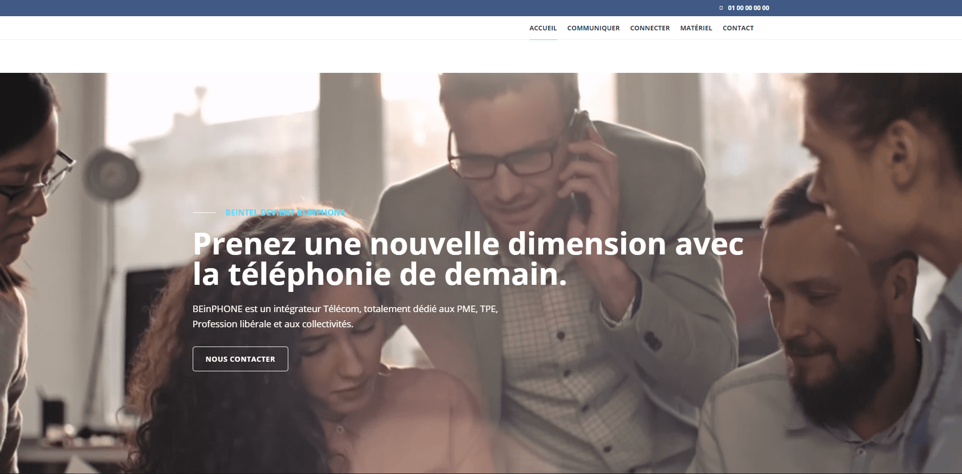 Site internet Société téléphonie VoIP
