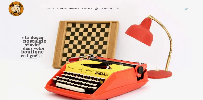 Site internet objets vintages