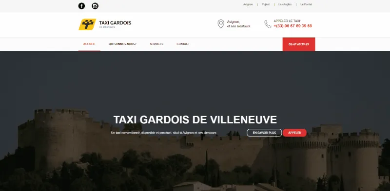 Site internet Taxi et VTC